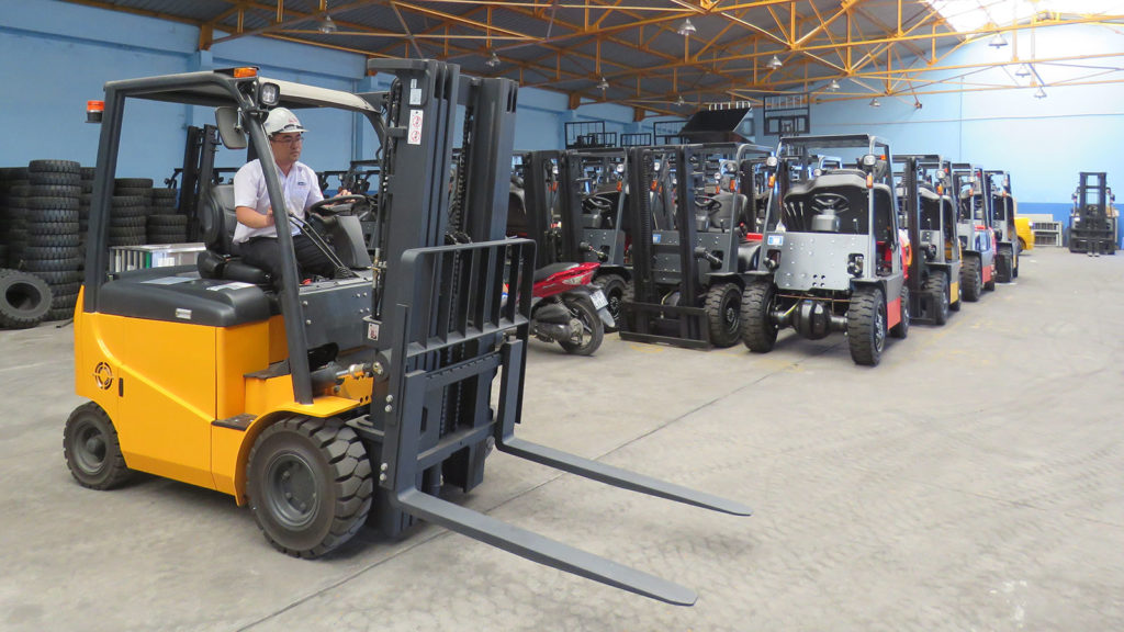 dịch vụ cho thuê xe nâng điện mga forklift